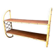 Rattan “arc” shelf