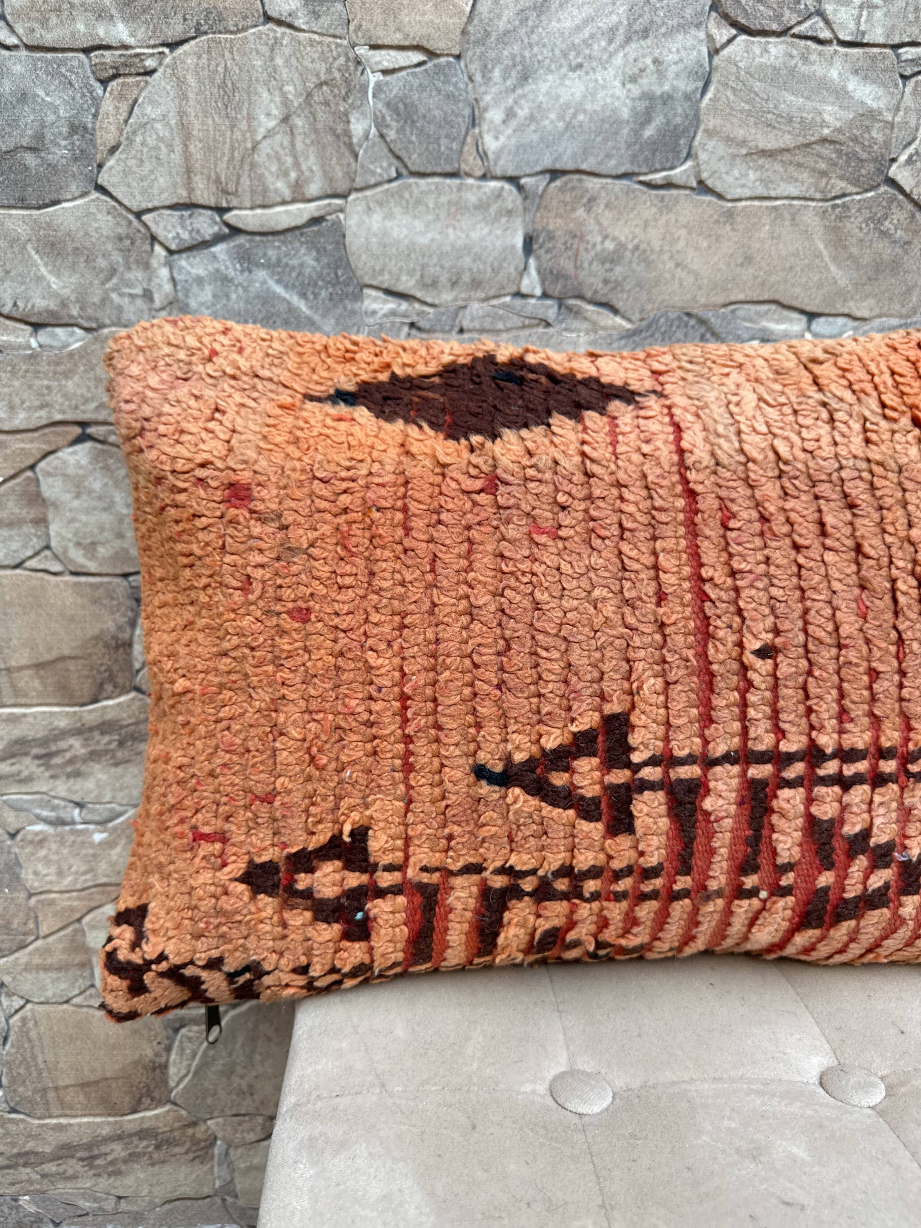 Beautiful vintage Berber Kilim cushion from Morocco
