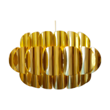 Brass ceiling lamp by Werner Schou, Denmark