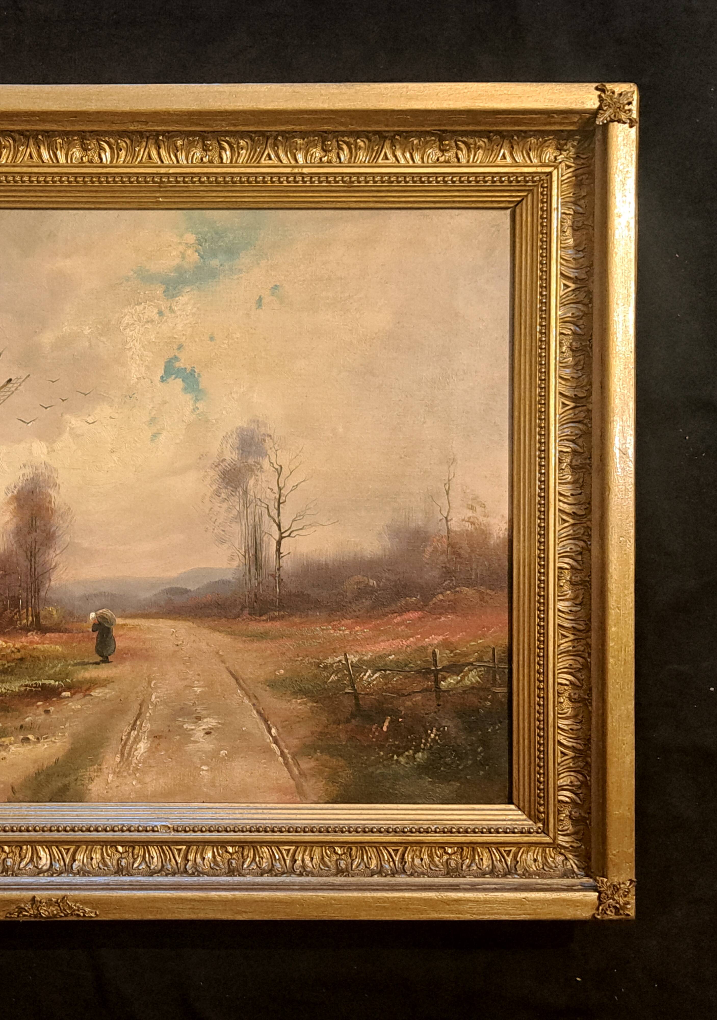 Tableau impressionniste signé - Huile sur toile, École normande 1930