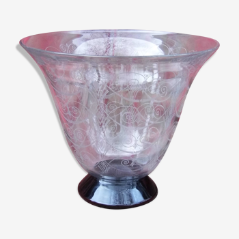 Vase en cristal de Saint-Louis années 40/50 vintage