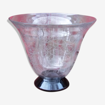Large St. Louis crystal vase, 40/50s Vintage