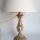 Lamp foot gilded wood