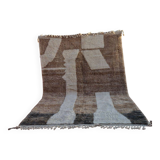 Handmade Moroccan Berber Rug - Wool Rug with Geometric Design | Bohemian & Minimalist Decor