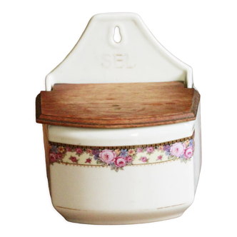 Vintage ceramic salt pot