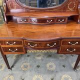 Restored mahogany English dressing table