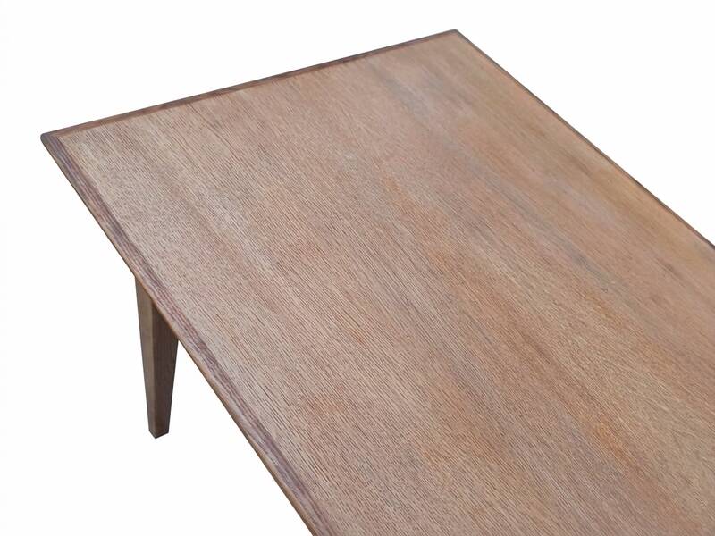 Desk table, kitchen table, vintage 1950s oak side table.