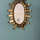 Vintage gilded metal mirror