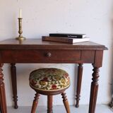 Small antique wooden desk – turned legs