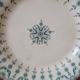 Terre de Fer Gien plate, Florentine decor