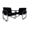 2 Cazzaro Bauhaus tubular steel armchairs