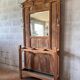 Art Deco entrance coat rack in walnut - Early 20th century