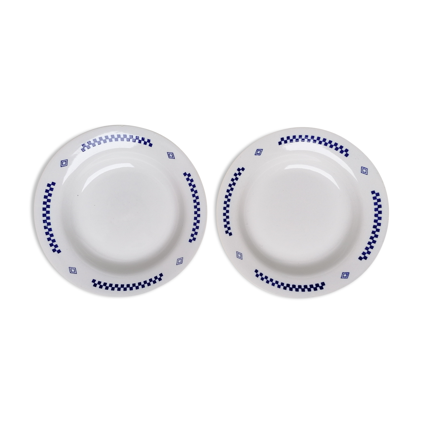 Two hollow plates