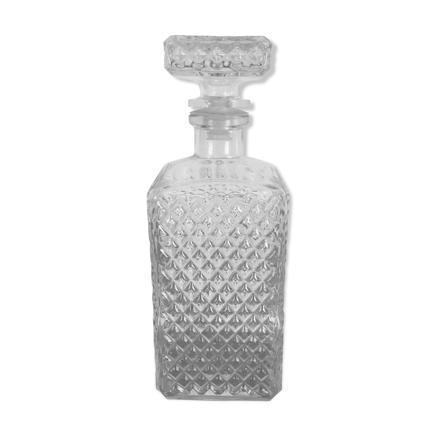 Whisky decanter "diamond" pattern