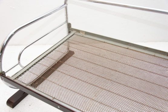Chrome bauhaus sofa by Hynek Gottwald bohemia 1930s