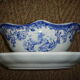 English porcelain saucer lunéville jouy motif