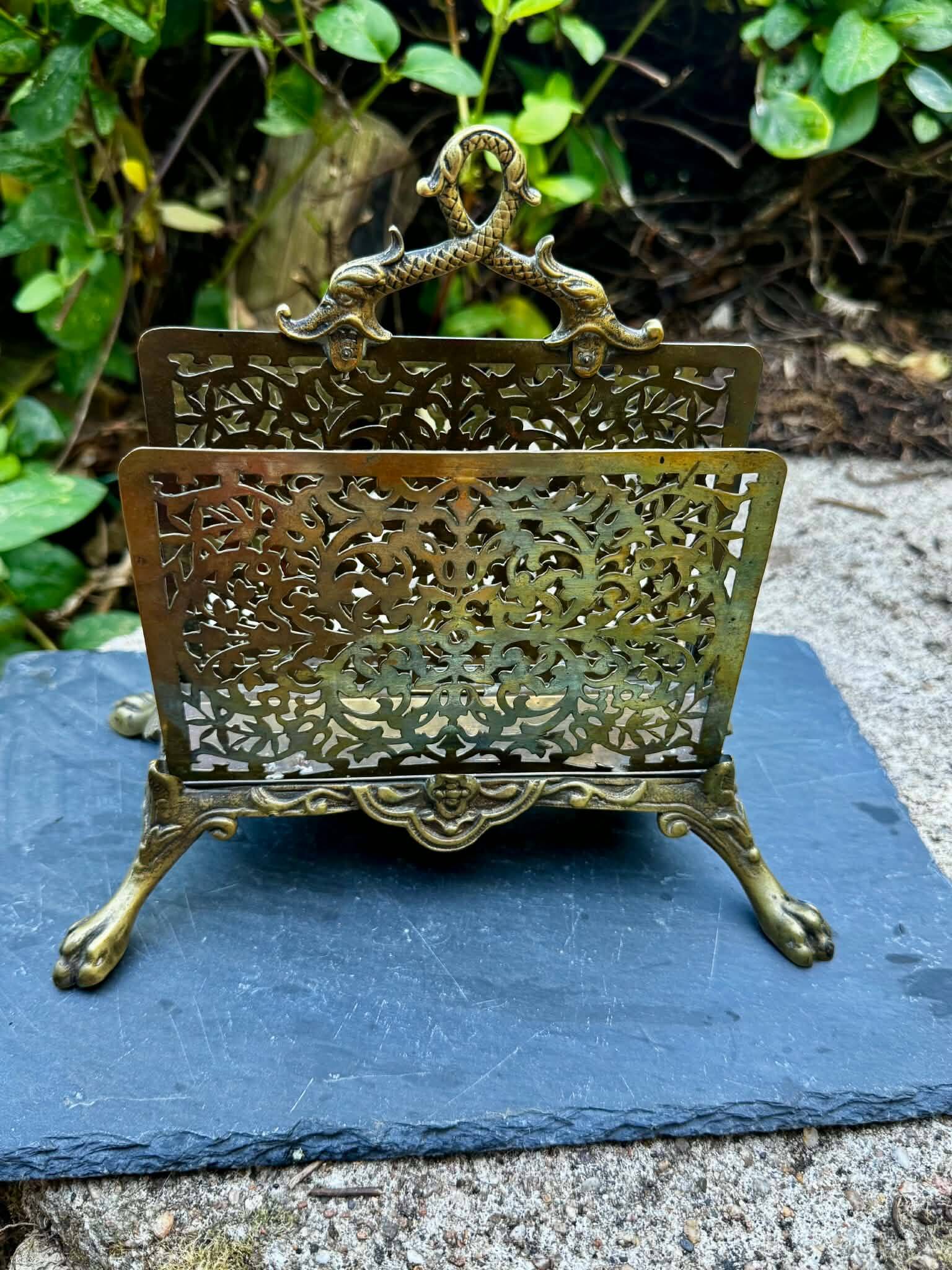 Porte revues en laiton Napoléon III