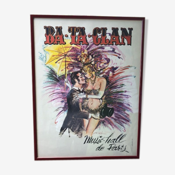 Affiches originales d'époque cabaret Bataclan Folies Bergères, Lido, Moulin Rouge