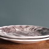 Assiettes décor english landscape, Fontebasso Italie