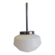 Lustre bistro - White opaline globe - 1950