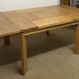 Maison Regain solid elm extendable dining table