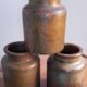 Lot de 3 pots en grès, anciens pots à moutarde