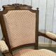 Paire de fauteuils Louis XVI début XXème en noyer