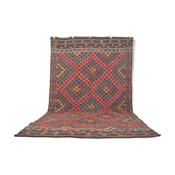 Tapis kilim Oushak anatolien surdimensionné