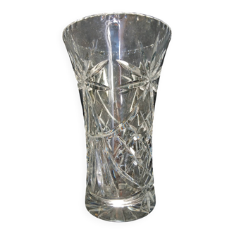 70s crystal vase
