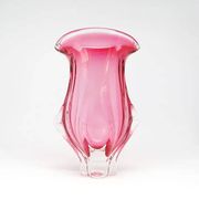Mid-century modern vase, glass, designed by J. Hospodka, Czechoslovakia, 1960s