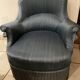 Fauteuil crapaud bleu