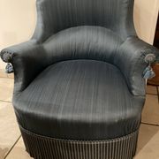 Blue toad armchair