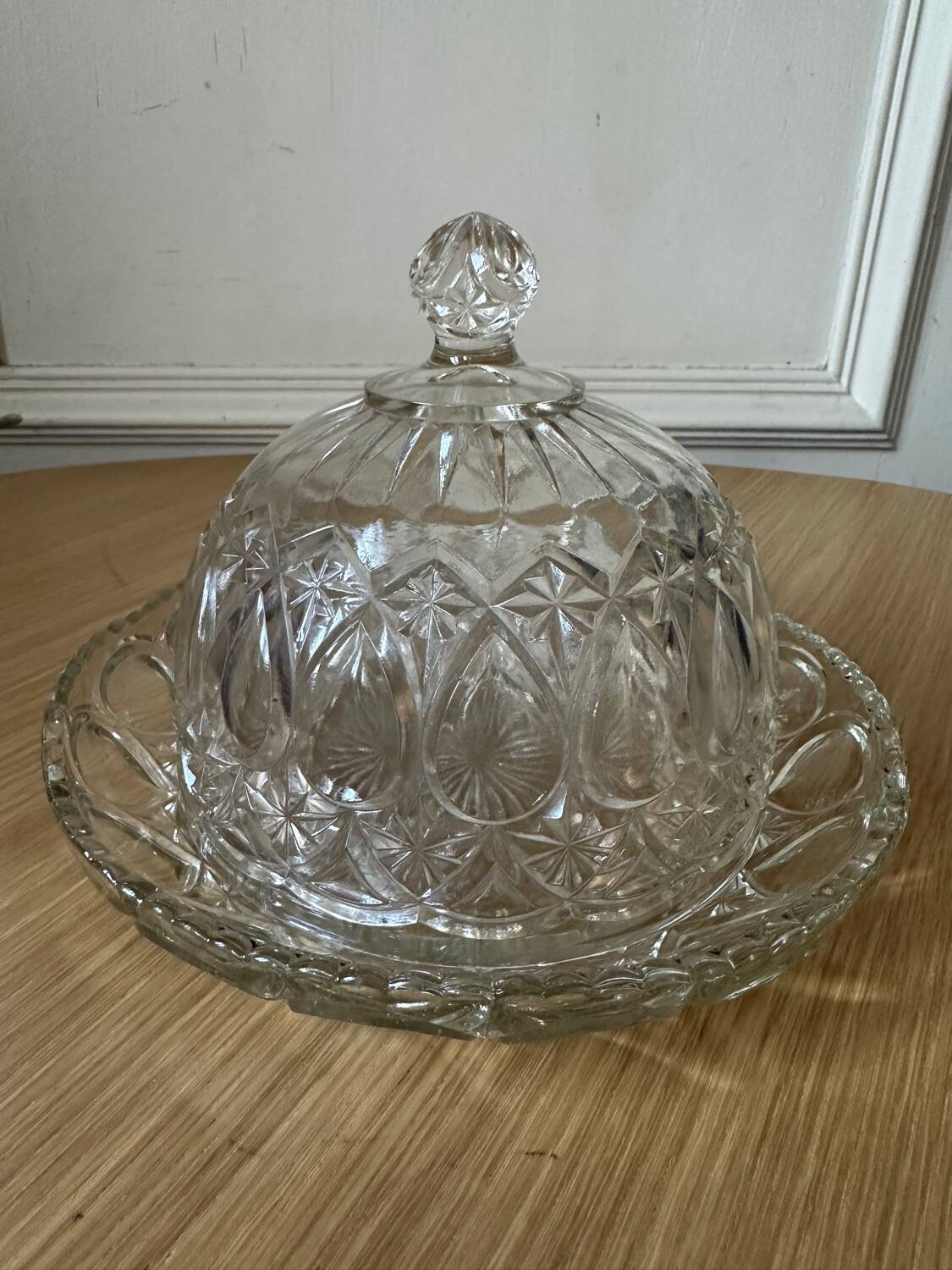 Old cheese bell and its dish