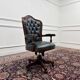 Classic English Chesterfield Desk Chair Green