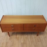 Scandinavian-style teak row