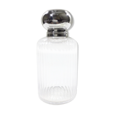 Crystal and silver toilet bottle Saglier Frères