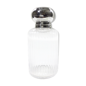 Flacon de toilette cristal et argent Saglier Frères