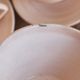 Set of 7 powder pink coffee cups Céranord Saint Amand
