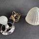 Small table lamp or Art Deco ceiling light from the 1930s in frosted glass.