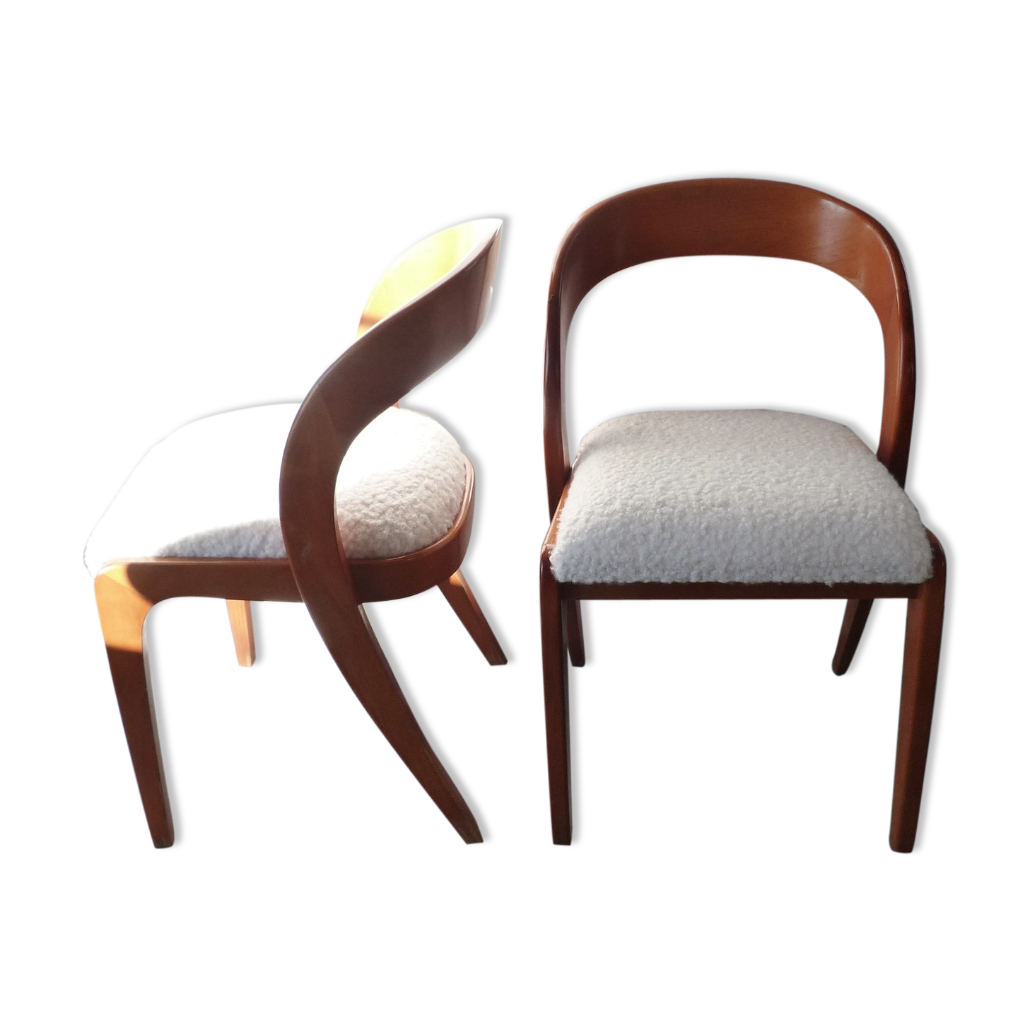 Pair of Baumann gondola chairs