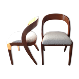 Pair of Baumann gondola chairs