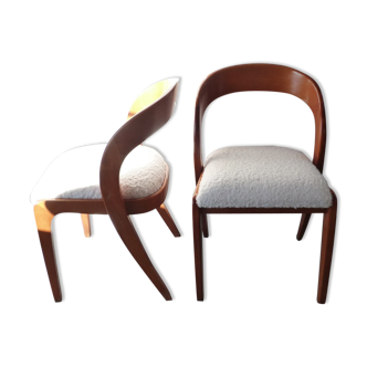 Pair of Baumann gondola chairs