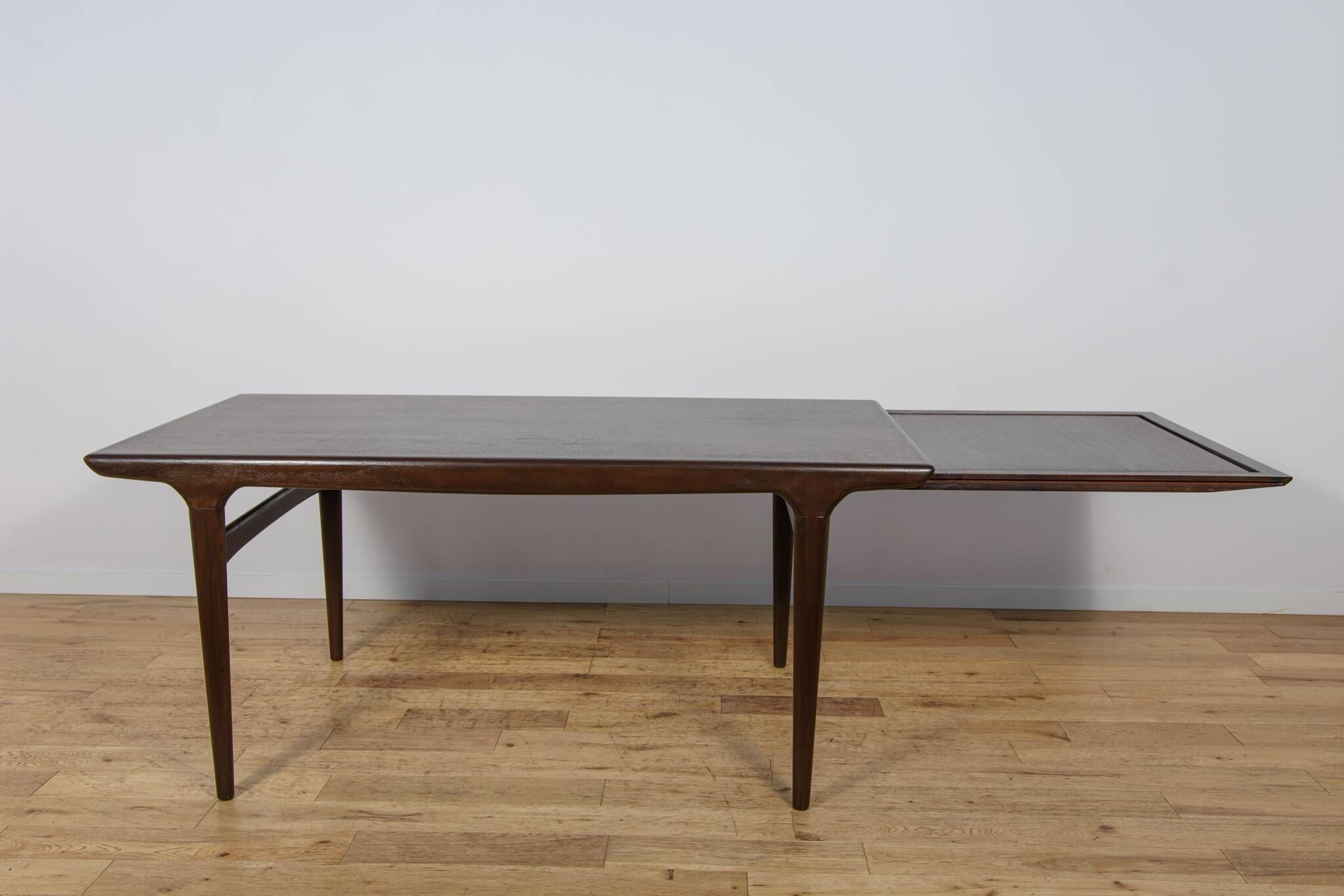 Mid-Century Teak Extending Dining Table Designed by Johannes Andersen for Uldum Møbelfabrik, Denmark, 1960s
