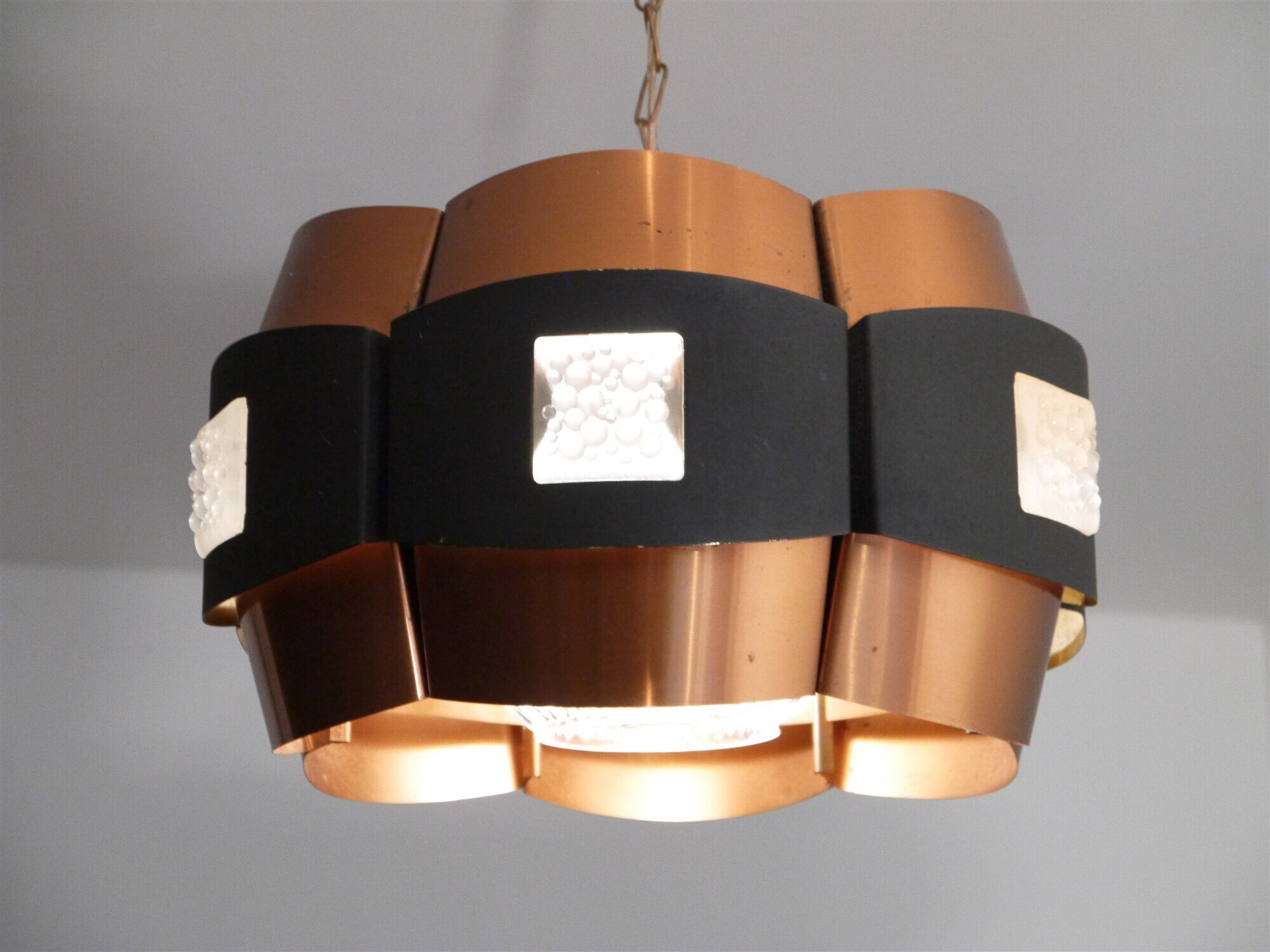 Danish hanging lamp copper Werner Schou for Coronell