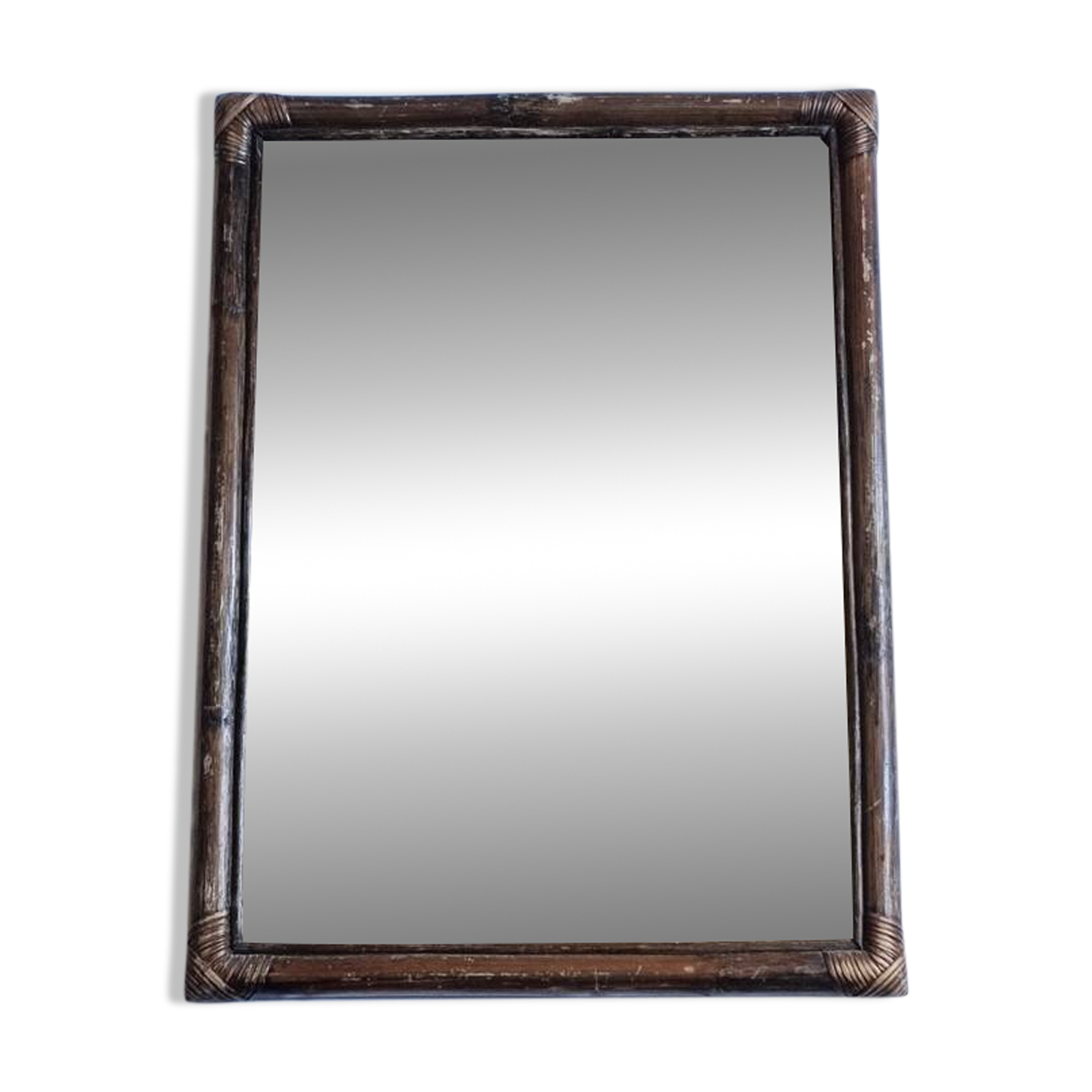 Bamboo mirror 52 x 70 cm