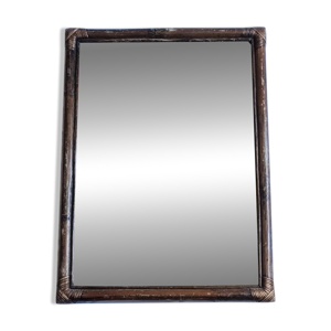 Miroir en bambou 52 x