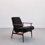 Fauteuil Henryk Lis en boucle noire 1960