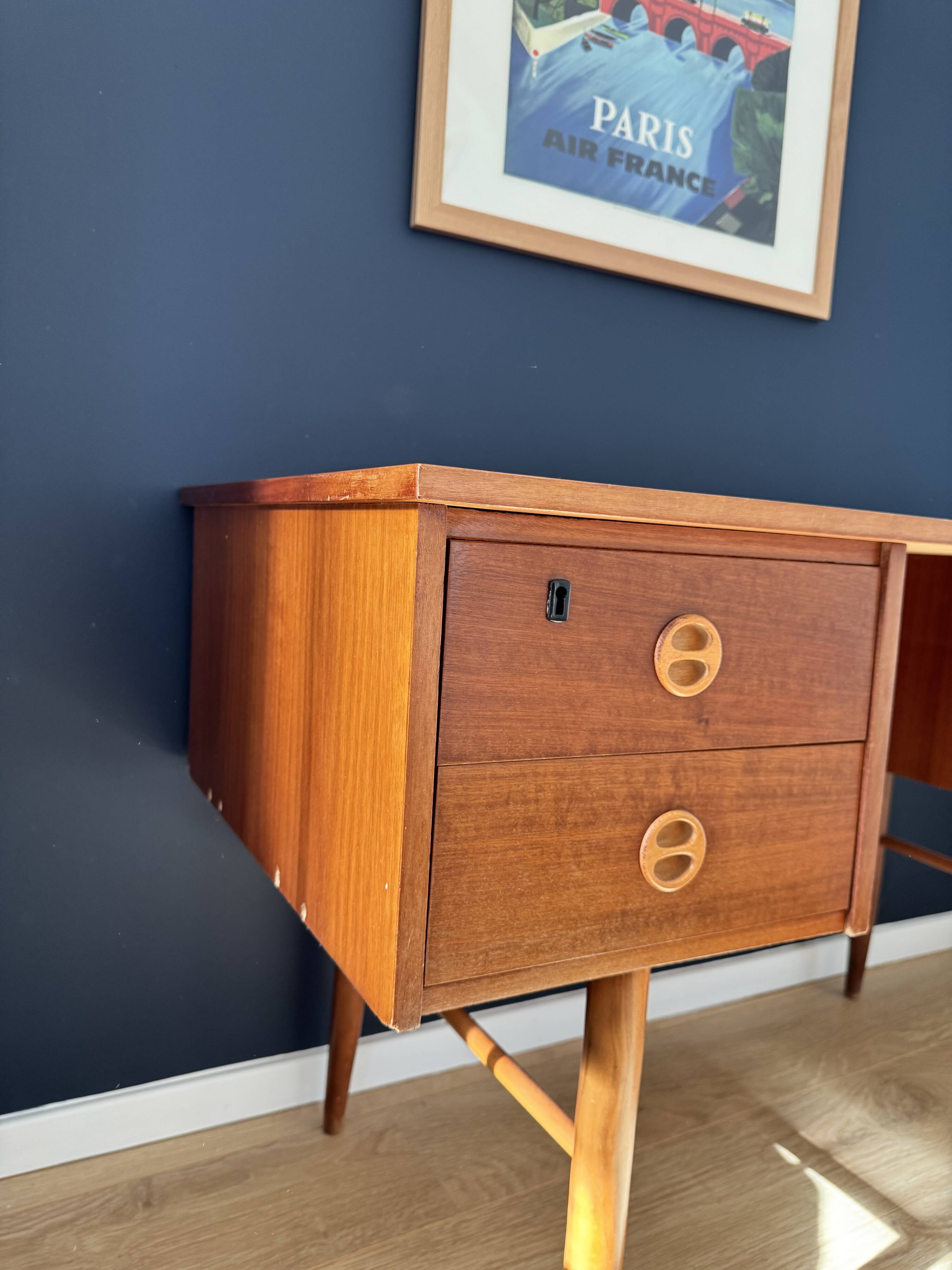Vintage Scandinavian style desk from the 60s