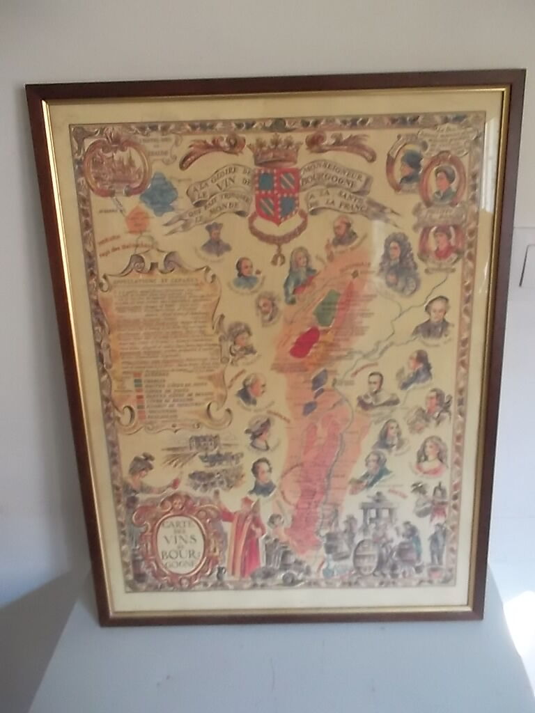 Table poster : burgundy wine list