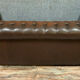 Chesterfield bench in Art Deco leather around 1920-1940